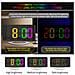 Sveglia Digitale Con Superficie A Specchio 3 Livelli Di Luminosità Colori Rgb - Foto miniatura 4