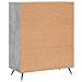 Credenza Grigio Cemento 69,5x34x90 Cm In Legno Multistrato - Foto miniatura 7