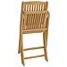 Sedie Giardino Pieghevoli 4 Pz 57x49x90cm Legno Massello Acacia - Foto miniatura 6
