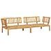 Divani Angolari Pallet Da Giardino 2pz Legno Massello Di Acacia - Foto miniatura 2