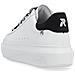 Leisure Trainers White Sneakers Pelle Scarpe Donna Bianco Eu 38, W1201-80 - Foto miniatura 3