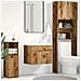 Mobile Lavabo Bagno Legno Antico 60x38,5x46 cm in Truciolato - Foto miniatura 1