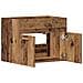 Mobile Lavabo Bagno Legno Antico 60x38,5x46 cm in Truciolato - Foto miniatura 7
