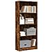Libreria Rovere Fumo 60x24x143 Cm In Legno Multistrato - Foto miniatura 1