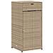 Armadietto Portaoggetti Giardino Beige 55x55x111cm Polyrattan - Foto miniatura 1
