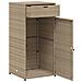 Armadietto Portaoggetti Giardino Beige 55x55x111cm Polyrattan - Foto miniatura 6
