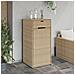 Armadietto Portaoggetti Giardino Beige 55x55x111cm Polyrattan - Foto miniatura 3