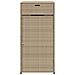 Armadietto Portaoggetti Giardino Beige 55x55x111cm Polyrattan - Foto miniatura 7