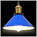 Lampada a Sospensione Regolabile E27 Blu Scuro Ø22 cm Metallo - Foto miniatura 6