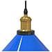 Lampada a Sospensione Regolabile E27 Blu Scuro Ø22 cm Metallo - Foto miniatura 8
