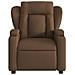 Poltrona Massaggiante Reclinabile Elettrica Marrone in Tessuto - Foto miniatura 9