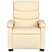 Poltrona Alzapersona Massaggiante Reclinabile Crema in Tessuto - Foto miniatura 9