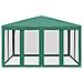 Tenda per Feste con 8 Pareti Laterali in Rete Verde 4x4 m HDPE - Foto miniatura 3