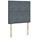 Giroletto a Molle con Materasso Grigio Scuro 80x200 cm Velluto - Foto miniatura 8