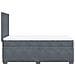 Giroletto a Molle con Materasso Grigio Scuro 80x200 cm Velluto - Foto miniatura 9