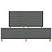 Letto Grigio Scuro 180x200 cm Tessuto - Foto miniatura 8