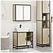 Set Mobili da Bagno 2 pz Rovere Sonoma in Legno Multistrato - Foto miniatura 3