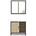 Set Mobili da Bagno 2 pz Rovere Sonoma in Legno Multistrato - Foto miniatura 5