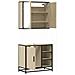 Set Mobili da Bagno 2 pz Rovere Sonoma in Legno Multistrato - Foto miniatura 8