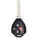Guscio Chiave Auto Nero Abs Compatibile Con Toyota/camry/corolla - Sostituzione Telecomando - Foto miniatura 3