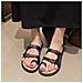 Ciabatte Da Donna Nere Con Cinturino A Dito, Compatibili Con Stile Estivo, Comode E Antiscivolo, Suola Morbida 2cm  S - Foto miniatura 2