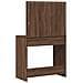 Tavolo da trucco con luci LED Rovere Marrone 78,5x41x135 cm - Foto miniatura 7