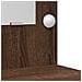 Tavolo da trucco con luci LED Rovere Marrone 78,5x41x135 cm - Foto miniatura 9