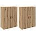 Armadi da Muro 2 pcs rovere artigianale 69.5 x 34 x 90 cm - Foto miniatura 1