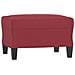 Set di Divani 3 pz con Cuscini Rosso Vino in Similpelle - Foto miniatura 5