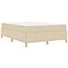 Letto a molle con materasso Crema e Bianco 140 x 200 cm Tessuto - Foto miniatura 9