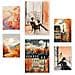 Set Di 6 Stampe Poster ""affascinante Nelle Donne"", Dipinti Decorativi Estetici Per Il Tuo Soggiorno, Camera Da Letto, Casa A3 & A4 Senza Cornice - Foto miniatura 1