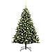 Albero di Natale Artificiale Pieghevole 150 LED Verde 150 cm - Foto miniatura 3