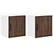 Pensile cucina con porta 2 pcs Rovere Marrone 40 x 31 x 40 cm - Foto miniatura 1