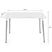 Tavolo YURO 120 cm x 80 cm con 4 sedie WAT - Nero /Gambe nere - Foto miniatura 10