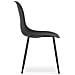 Tavolo YURO 120 cm x 80 cm con 4 sedie WAT - Nero /Gambe nere - Foto miniatura 8