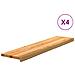 Gradini 4 pz Marrone Chiaro 110x25x2 cm Legno Massello Rovere - Foto miniatura 1
