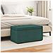 Pouf Verde Scuro 81 x 41 x 40 cm Tessuto e Legno Ingegnerizzato - Foto miniatura 2