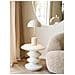 Tavolino Da Appoggio Blackburn In Fiberclay Bianco Forma Scultorea 43x39x45 Cm - Foto miniatura 4