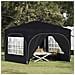 Tenda per feste a pop-up 290 x 290 x 245 cm Antracite - Foto miniatura 2