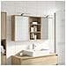 Set di Armadi da Bagno con lo scaffale 3 pcs 126 x 16 x 62.5 cm - Foto miniatura 4