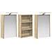 Set di Armadi da Bagno con lo scaffale 3 pcs 126 x 16 x 62.5 cm - Foto miniatura 5
