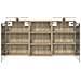 Set di Armadi da Bagno con lo scaffale 3 pcs 126 x 16 x 62.5 cm - Foto miniatura 7