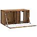Mobile Porta TV da Muro Legno antico 59,5 x 31 x 30 cm - Foto miniatura 3