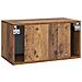 Mobile Porta TV da Muro Legno antico 59,5 x 31 x 30 cm - Foto miniatura 6