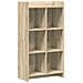 Libreria Rovere Sonoma 59 x 30 x 111 cm Legno ingegnerizzato - Foto miniatura 1