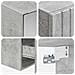 Set di Armadi da Bagno 5 pcs Grigio Cemento 40 x 10,5 x 60,5 cm - Foto miniatura 8