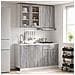 Unità Cucina LYON 4 pz Sonoma grigio Legno ingegnerizzato - Foto miniatura 2