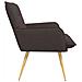 Poltrona Marrone Scuro Tessuto - Foto miniatura 3