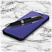 Custodia Apple Iphone Xs Max Flip Specchio Sportellino Traslucido Blu Scuro - Foto miniatura 2