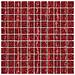 Piastrelle Mosaico 11 pz Rosso 30x30 cm in Vetro - Foto miniatura 2